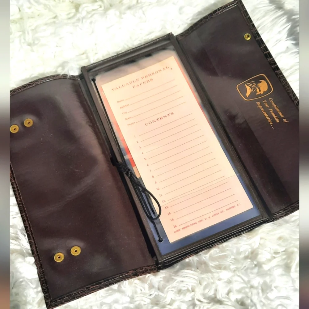 Vintage Leather Paper Folder